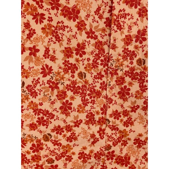 Wild Fable Womens Size 4 Orange Floral Chino Button Front Skirt - Picture 5 of 11